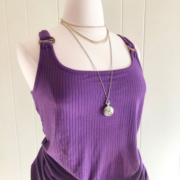 Victorian Silver Pocket Watch Pendant Necklace - Picture 6 of 6